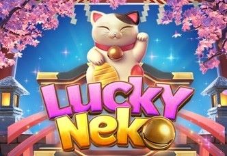 A whimsical and fortune-filled image of the 'Lucky Neko' game, highlighting the adorable cat character and the promise of good luck.